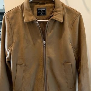 Tan Suede Trucker Jacket